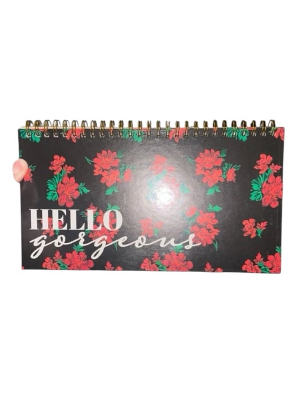 NWT "Hello Gorgeous" Floral Spiral Weekly Planner – Undated Desk Agenda